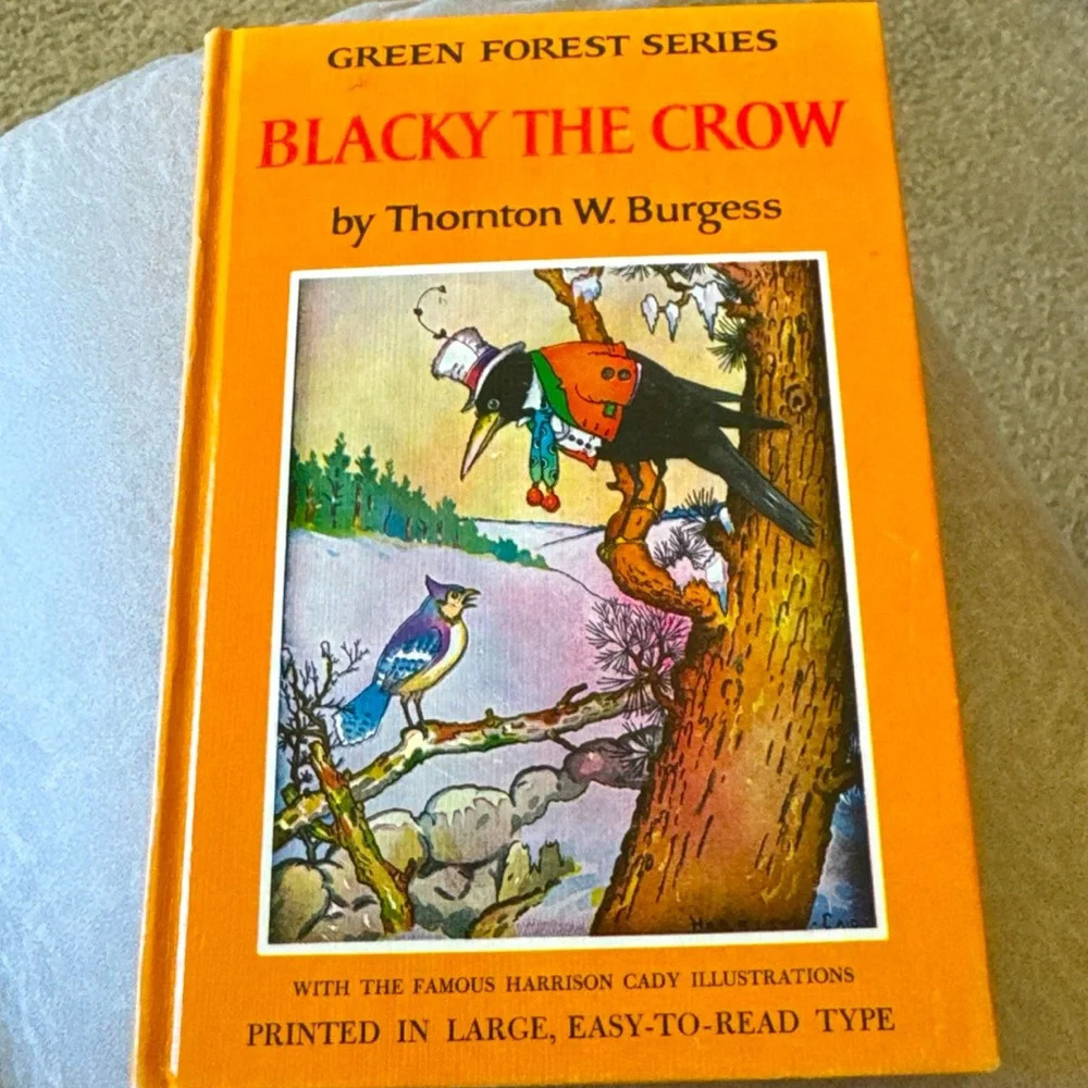 Sold do not buy!  The Crow By Thornton Burgess Vtg Green Forest Series